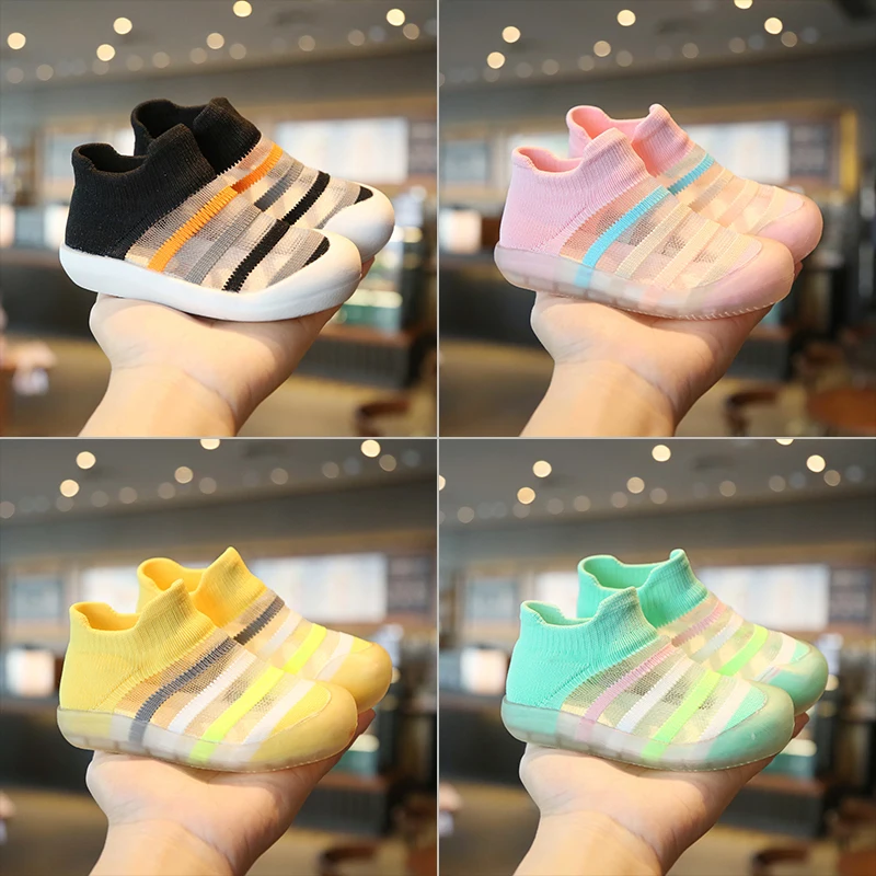 Children Running Shoes Girls Summer Cute Sneakers Breathable Anti-Slippery Boys Sport Outdoor kids Socks Size 21-30 | Спорт и