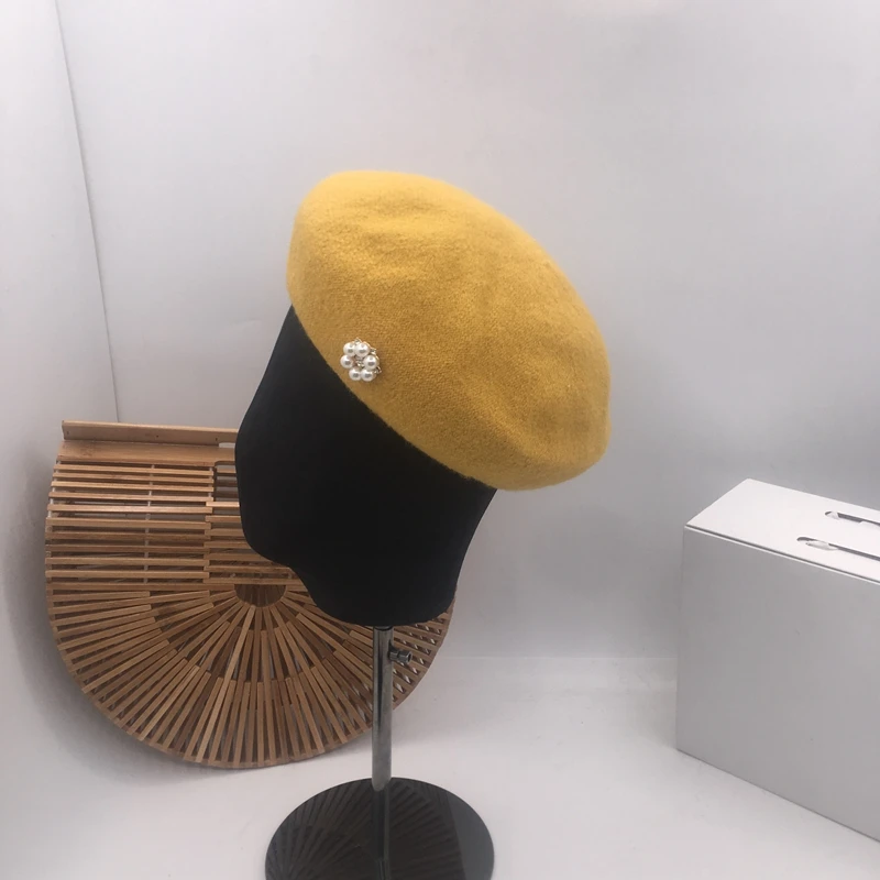 Японский жемчуг ярких цветов восстановление древнего уклада берет для Женская мода Кепка художника|Женские