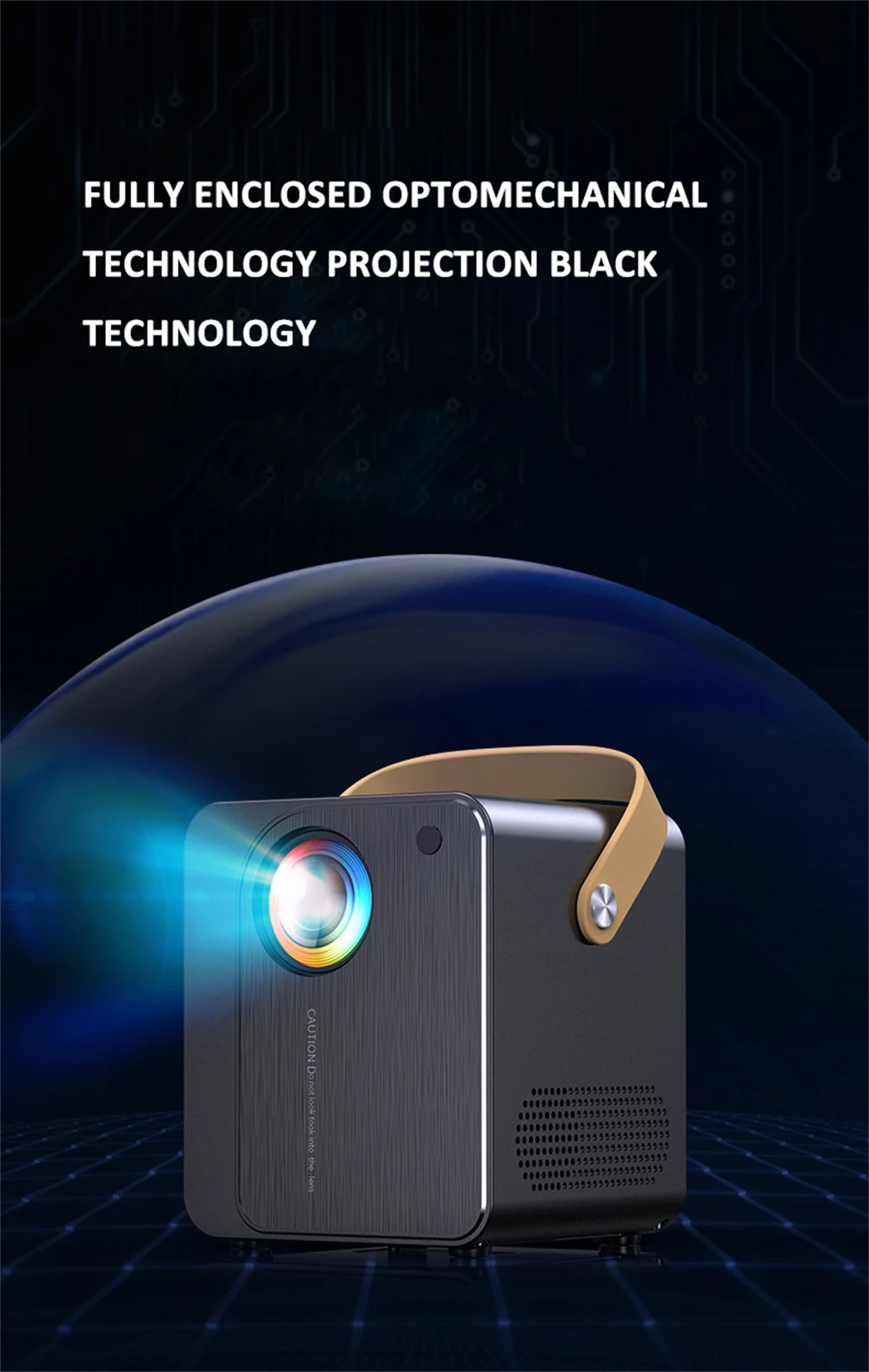 Мини-проектор VCHIP Y8 4K домашний проектор для домашнего кинотеатра 3D 1080P Wi-Fi