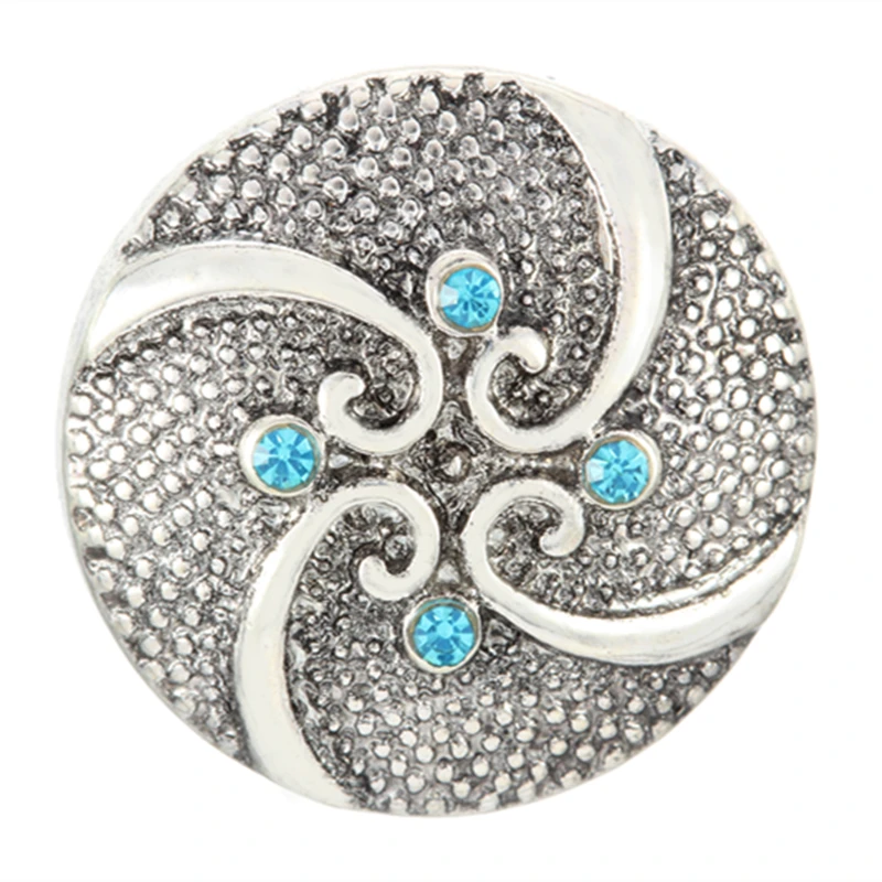 

20pcs High Quality Snap Button Jewelry DIY Crystal Rhinestone Flower 18mm 20mm Metal Snap Buttons Fit Snap Bracelet Bangle