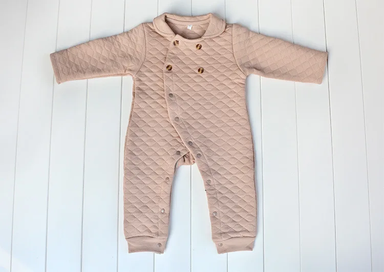 Осенний шерстяной комбинезон в японском стиле для маленьких девочек из 100% хлопка