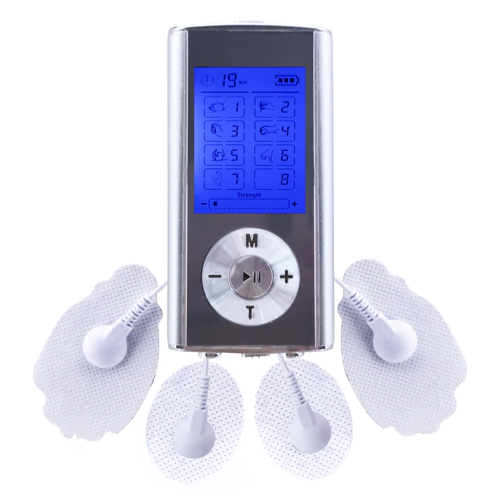 

8 Modes TENS EMS Massager Digital Electric EMS Muscle Stimulator Pulse Physiotherapy Pain Relieving 4 Electrode Pads Massageado