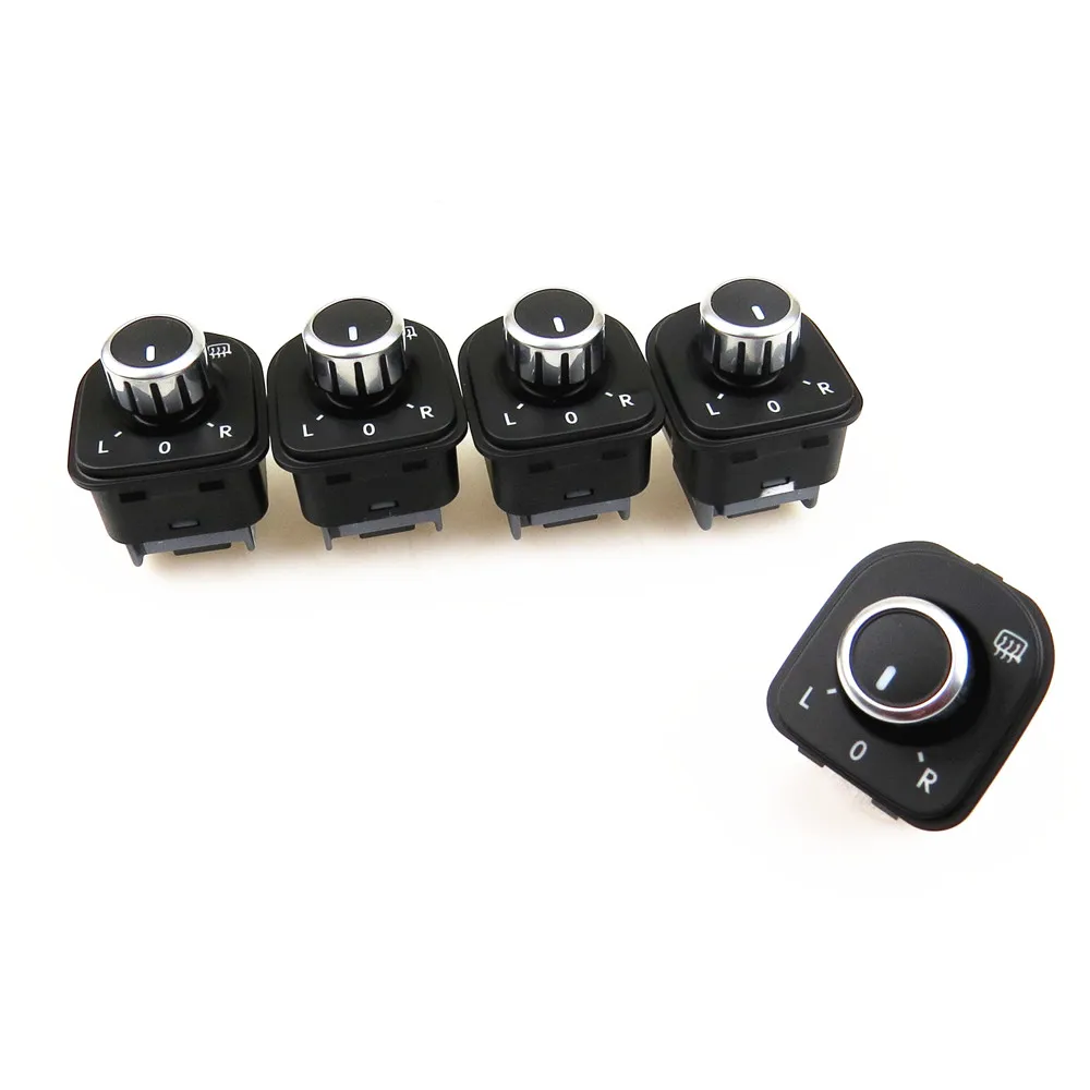 READXT 5 шт. Новый хромированный переключатель управления ручкой зеркала для VW Passat B6