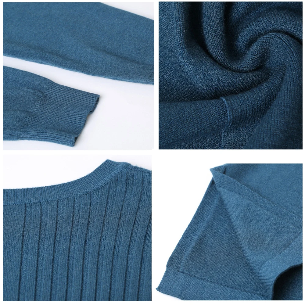 2019 осень и зима новый стиль тонкий над коленом в длинном платье свитер диких с