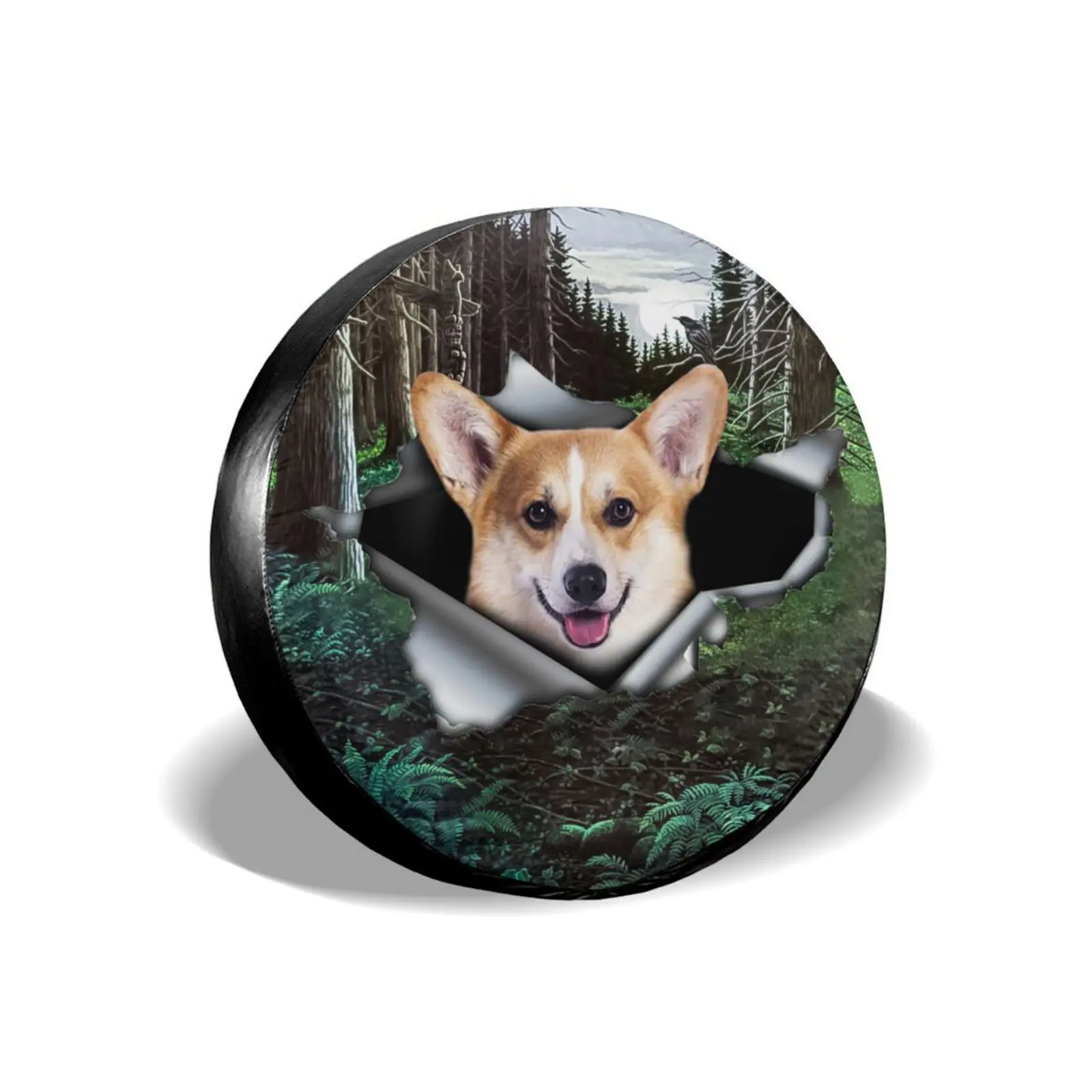

Compass Tire Cover Universal Spare Wheel Tire Cover Wheel Covers for Trailer RV SUV Truck Camper Travel Trailer