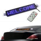 12 В Автомобильный светодиодный программируемый знак, движущийся прокручивающийся держатель для подсветки сообщения, Автомобильный дисплей, экран