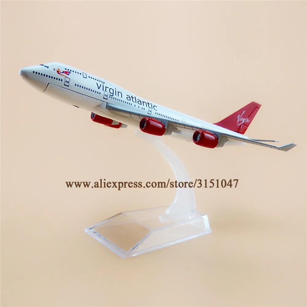 Модель самолета Air British Virgin Atlantic Airlines модель Боинг 747 B747 металлическая из сплава 16