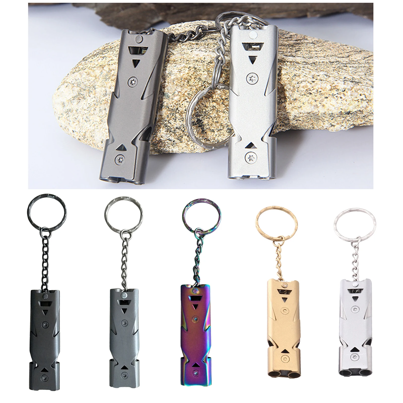 

Portable Whistle Outdoor Survival Keychain Tool Outdoor Hiking