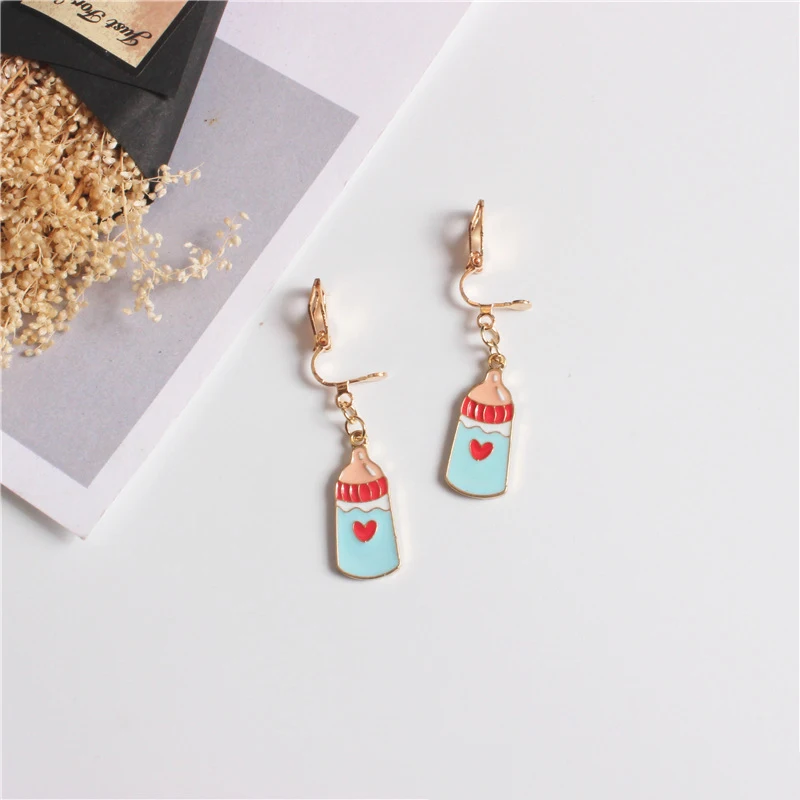 FENGLI Koala австралийские серьги-капли в виде животных бутылочки для кормления