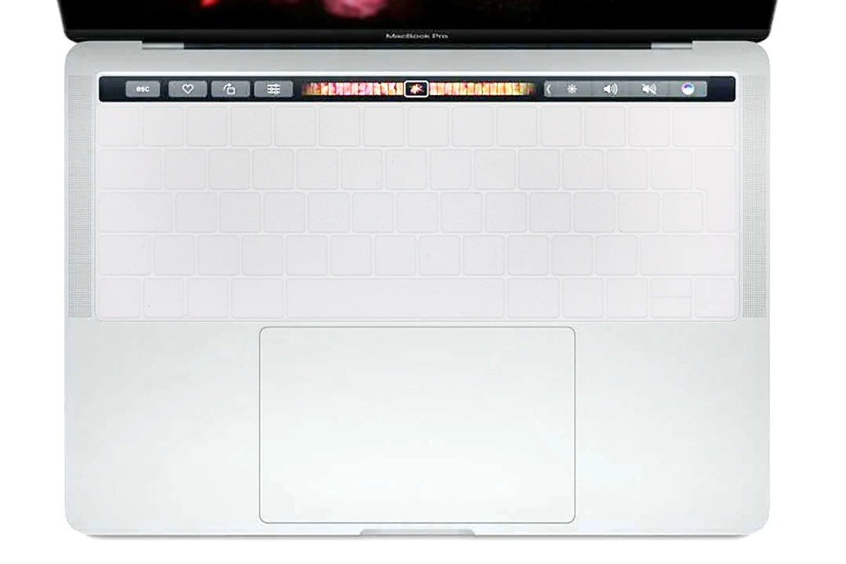 HRH английский ЕС Силиконовый чехол для клавиатуры протектор кожи для Mac NewPro 1" A1706 A2159 Pro 15" A1707 с сенсорной панелью // - Цвет: Clear no letter