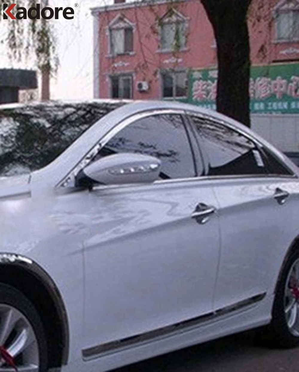 Для Hyundai Sonata I45 2011 2012 2013 2014 Линия молдингов из нержавеющей стали внешняя оконная