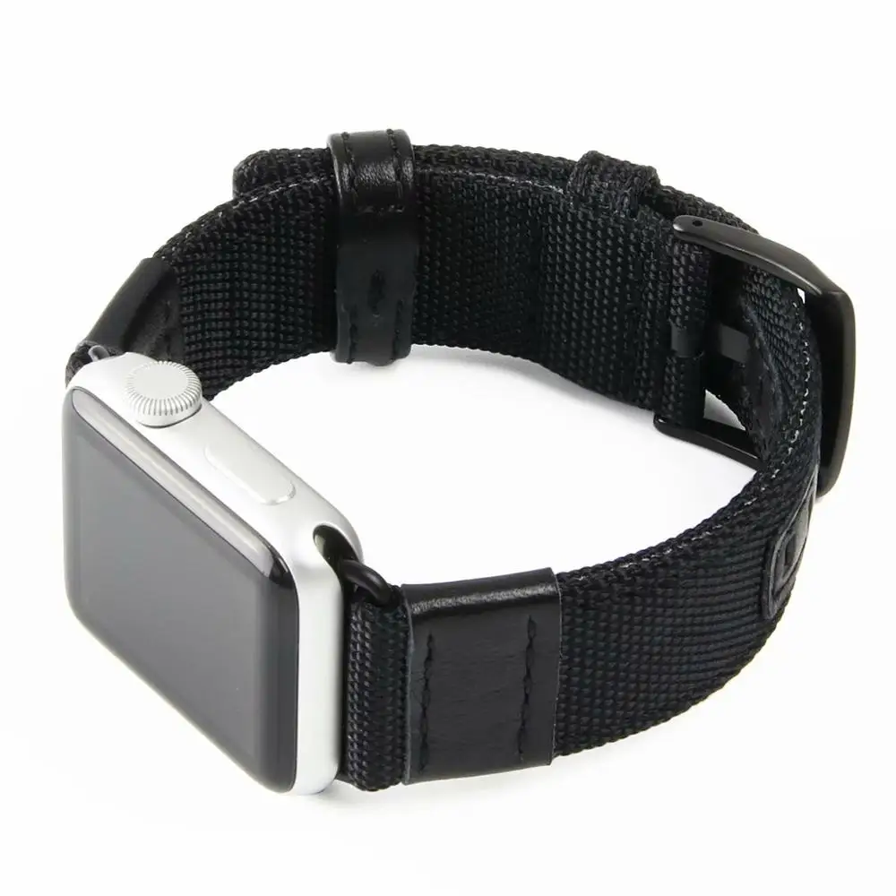 Leather sport Strap Compatible with apple watch 4 44/40mm wristband for band 42/38mm Bracelet iwatch serie 3 2 1 | Наручные часы