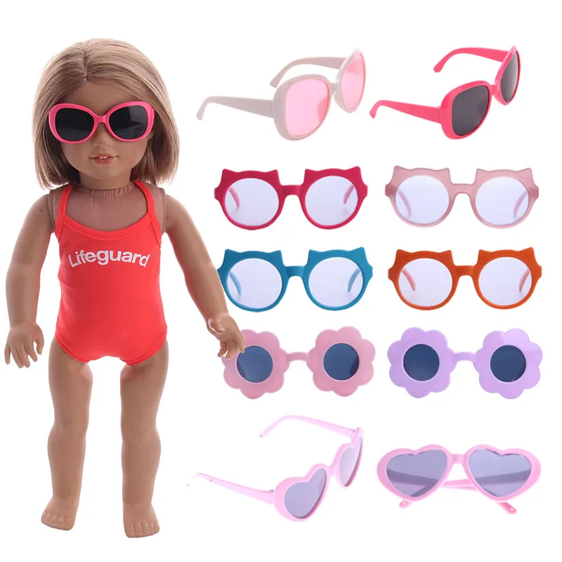 Doll Sunglasses Glasses Fit 18Inch American&14inch 43Cm Baby