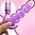 Желейные анальные бусины секс-игрушки для женщин сексуальное белье для пар комбинация эротическое нижнее белье Lenceria Sexi прозрачные секс-товары