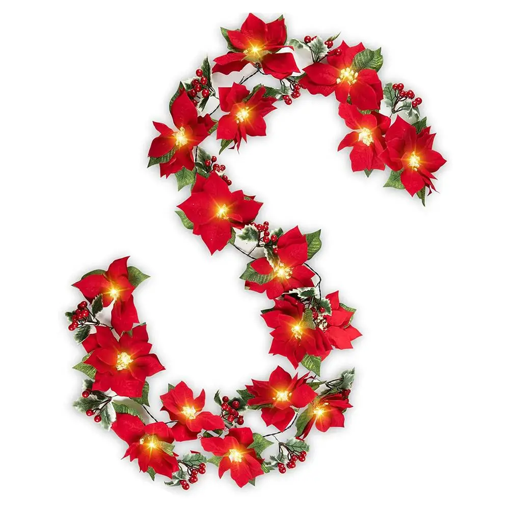 

Christmas Garland with Light for Indoor Outdoor Decoration