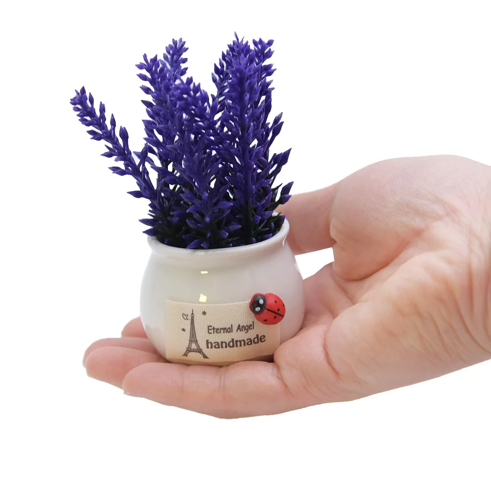 Лавандовый искусственный цветок офисное украшение креативные мелкие предметы