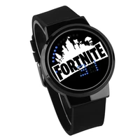 fortnite luminous touch water proof watch led creative electronic student watch kid birthday party toys with gift box
