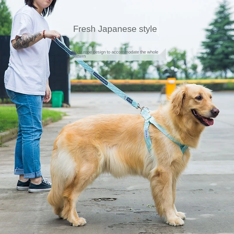 Поводок для собак крепкий и поводок золотистый ретривер Хаски корги Тедди