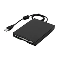 floppy drive home plastic external disk travel office black durable plug and play 1 44m fdd laptop pc usb interface portable