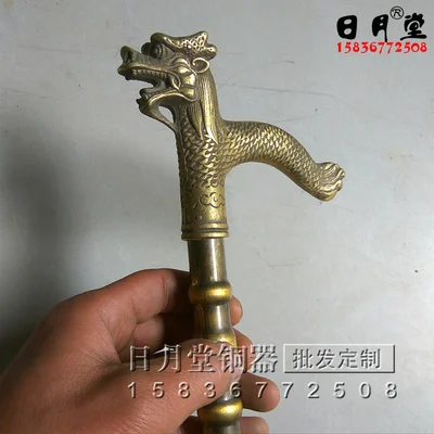 Дедушка хороший счастливый старый народный 37 &quotКитай латунь Бог долговечность