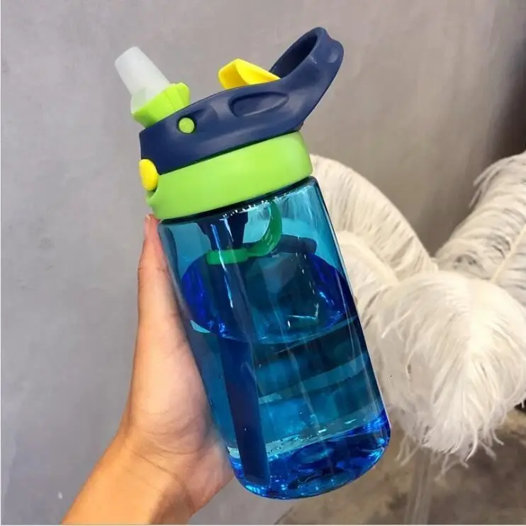 480 мл детские спортивные бутылки для воды с соломой портативные питьевой BPA