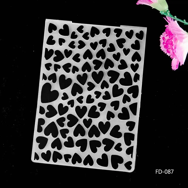 

DABOXIBO Heart Pattern Embossing Folders For Card Making / DIY Scrapbooking / Album / Cutting Dies Decoration