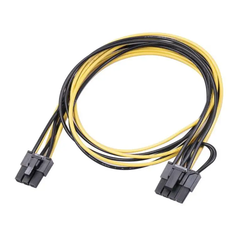 

20/50cm 6 Pin PCI-e To Dual PCIE 8 (6+2) Male To Male Power Cable For Graphics Card Server Breakout Board Data Cable Splitter