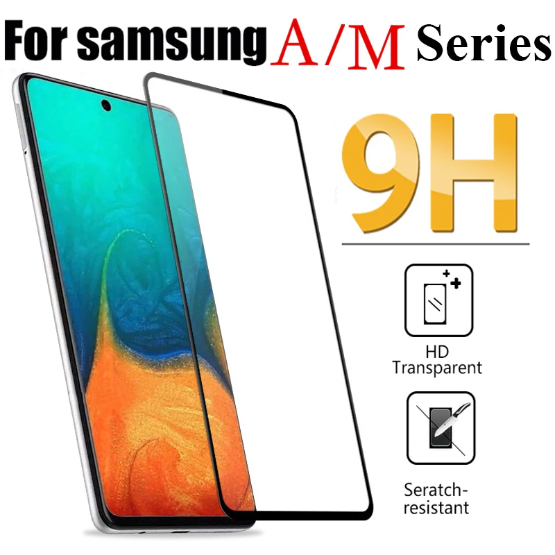 

Закаленное защитное стекло с полным покрытием для Samsung Galaxy A51, A71, A50, A70, A20S, A31, A41, A21, A01, M01, M01S, M31, M31S, защита экрана