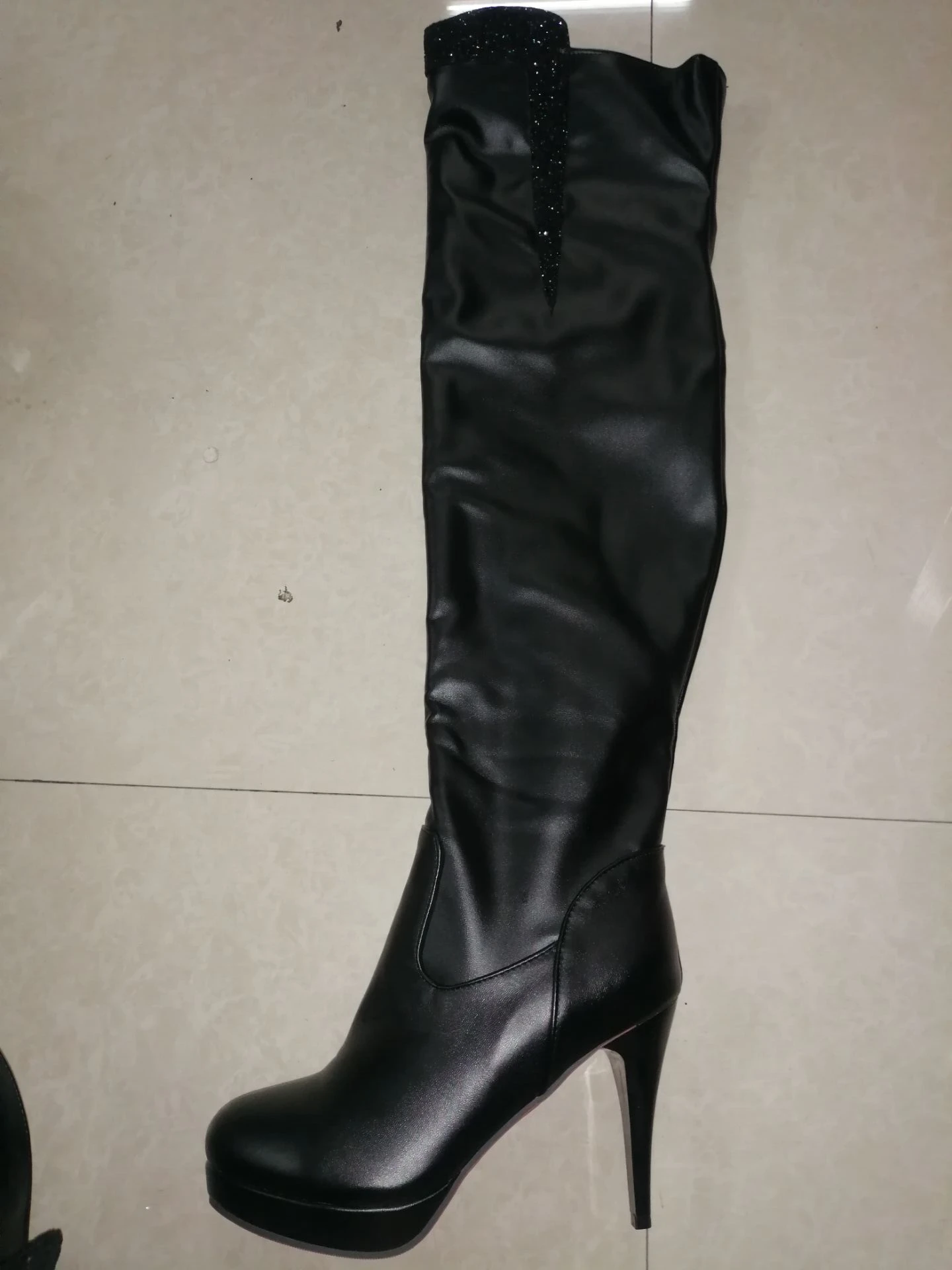 Новинка Осень зима 2016 ботинки на высоком каблуке элегантная привлекательная