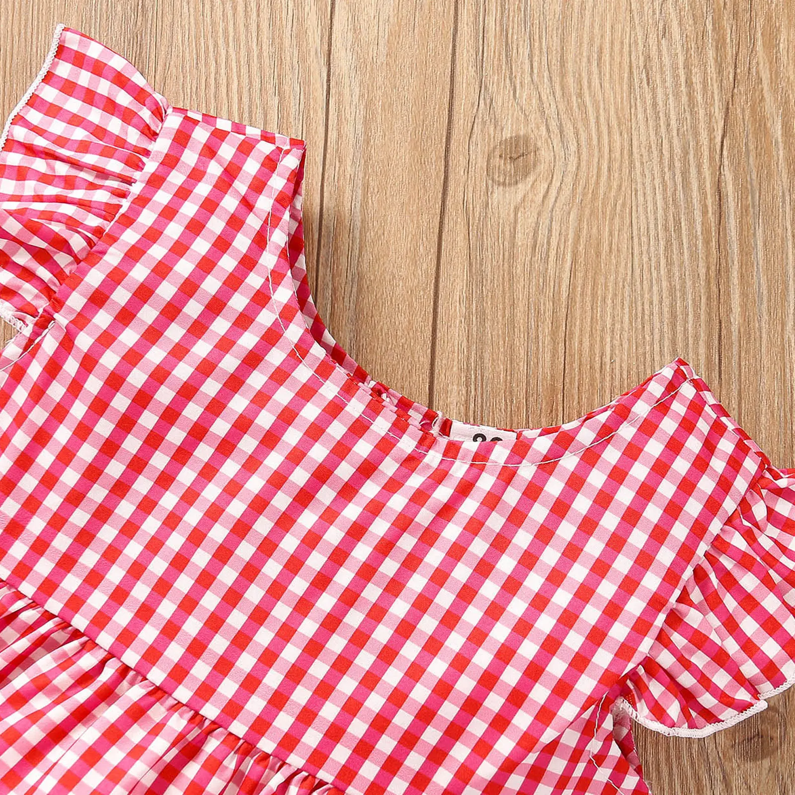 

2021 Children'S New Summer Baby Girl Ruffled T-Shirt And Denim Shorts Set Free Headband Fashion Suit Casual Hot Sale 3PCS