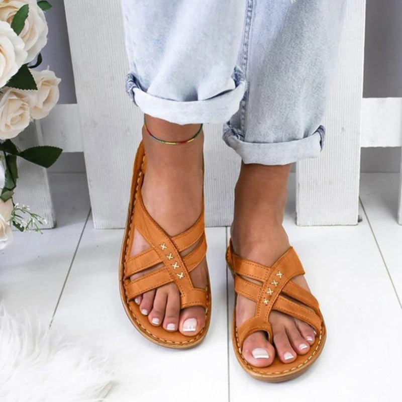 

Women Sandals For Women Beach Shoes Low Heels Wedges Shoes Women Gladiator 2021Summer Sandals Shoes
