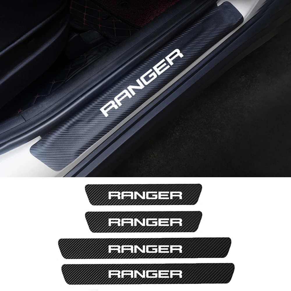 Для Ford Ranger T6 T7 T8 2004-2016 2017 2018 2019 2020 4 шт. защитные наклейки из искусственной кожи на
