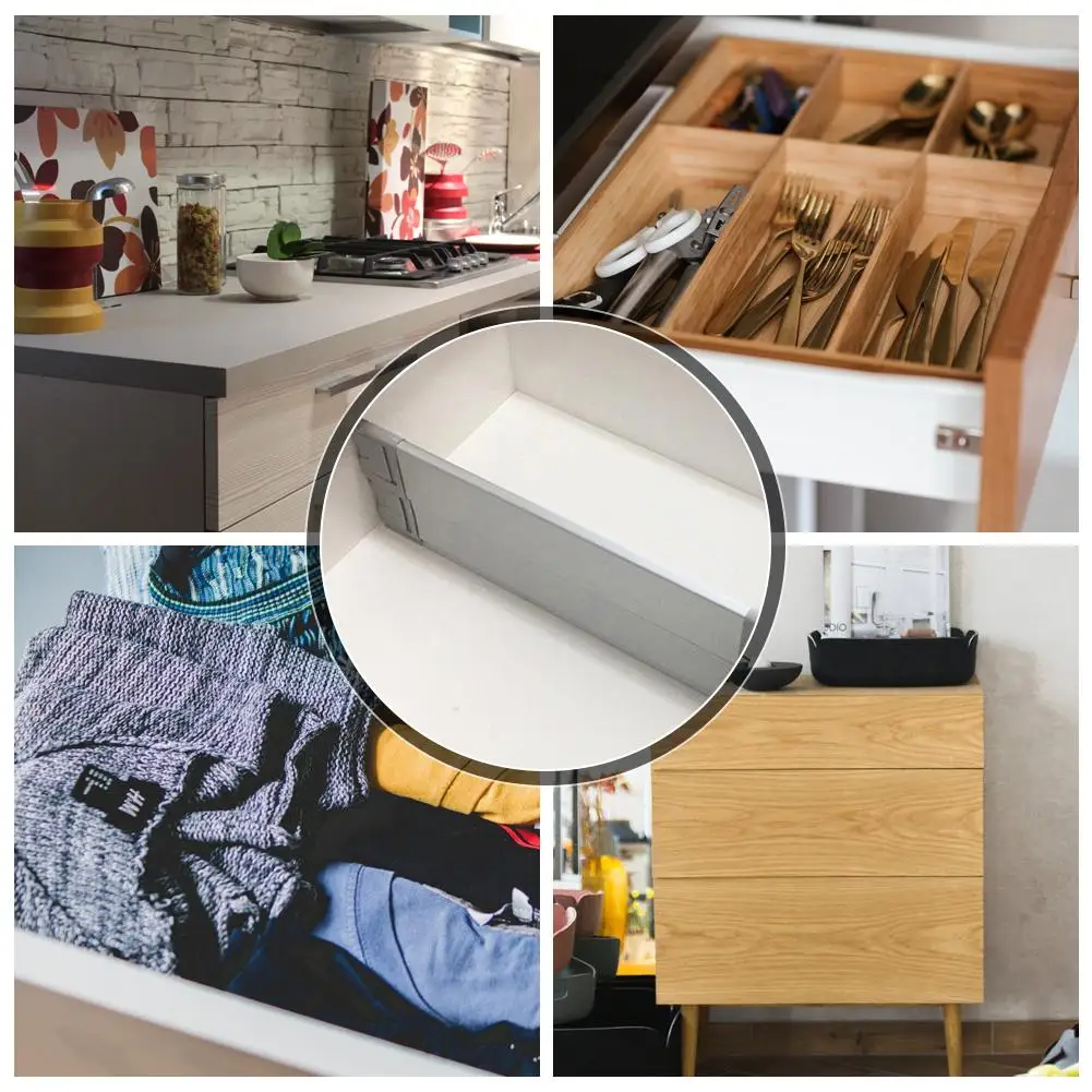 Наборный с выдвижными ящиками сепаратор расширяемый разделитель Пружинные