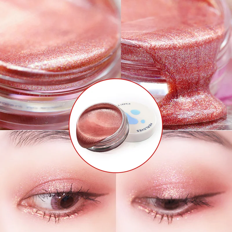 Причудливый блеск жидкие тени для век поддон гелевое желе хайлайтер лица