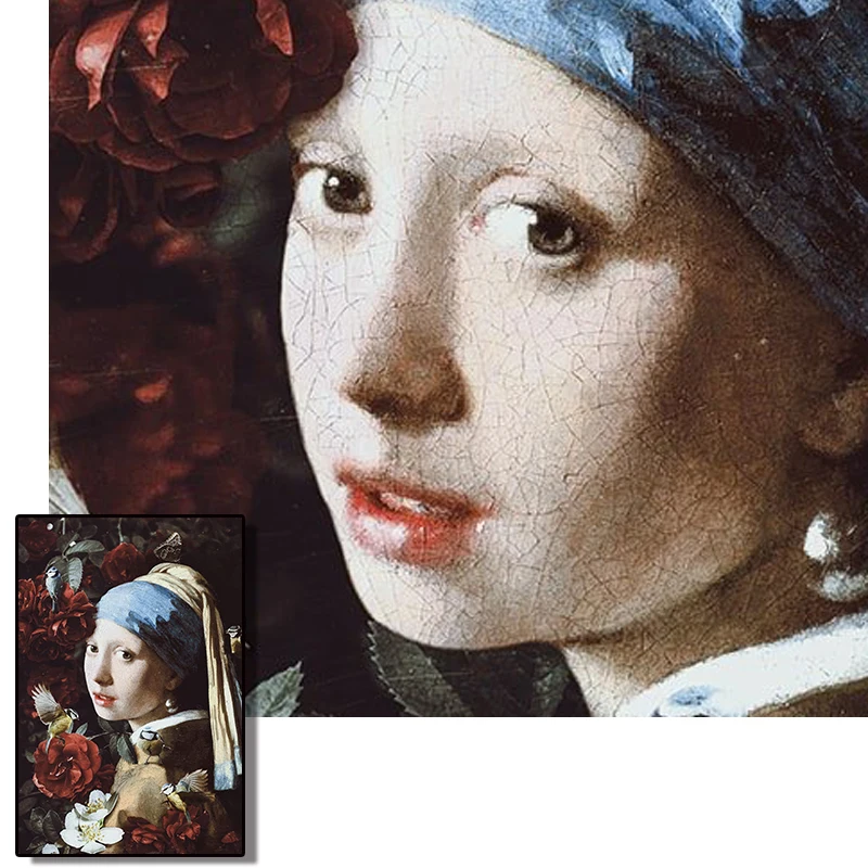 Картина на холсте Репродукция знаменитых картин голландский художник работает