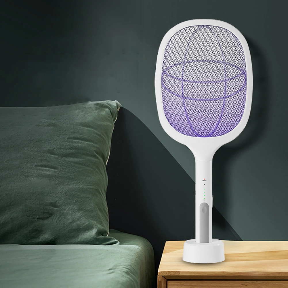 Умная Электрическая мухобойка для насекомых устройство 2 в 1 с USB-зарядкой