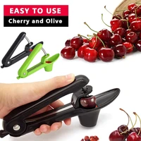 hot handheld cherry olive pitter corer stone seed removal squeeze grip go nuclear device fruit core remover fruit vegetable too