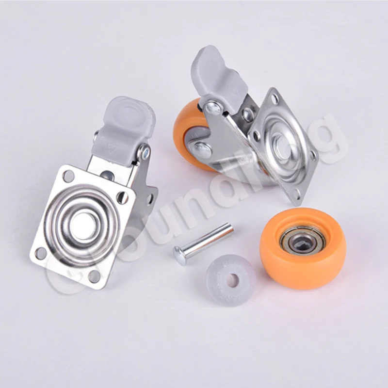 4 шт./компл. шарнирный ролик для мебели 1 5 дюйма сверхпрочный 120 кг оранжевые