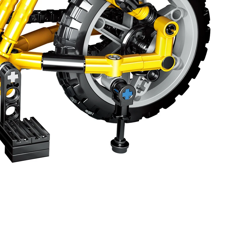 

QUNLONG Technical Bicycle City Off Road Mountain Bike Riding Cycling Model Building Blocks Bricks Technical Car Toy For Children