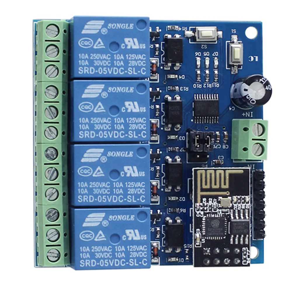 

1pc ESP8266 ESP-01 WiFi Smart Relay Module 5V Remote Control Wireless Module