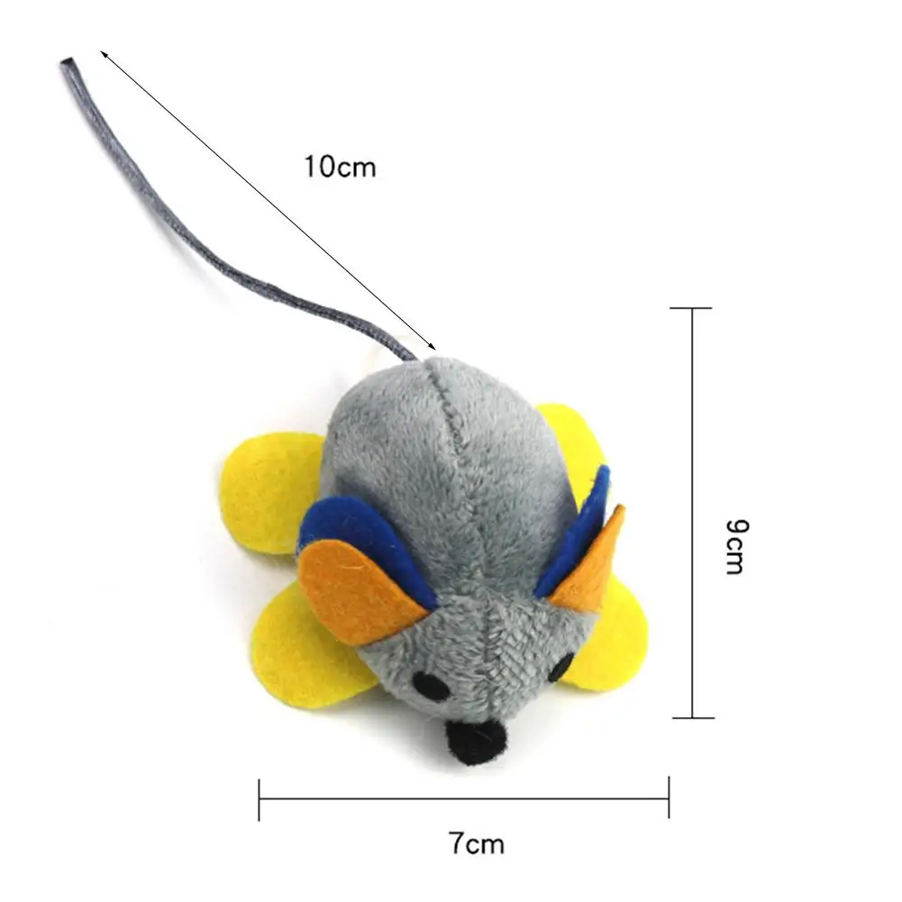 

Cute Cat Toy Plush Fur Toys Mini Shake Movement Mouse Pet Funny Rat Little Interactive Bite Cats Kitten Accessories
