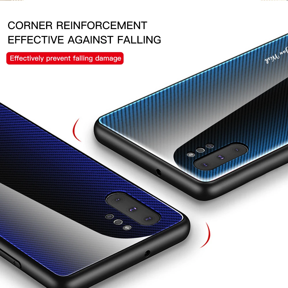 Жесткий Чехол бампер с градиентом для Samsung Galaxy A51 A71 A50 A30 A10 A20 A80 A90 A70 on S10 Plus S9 S8 Note 10