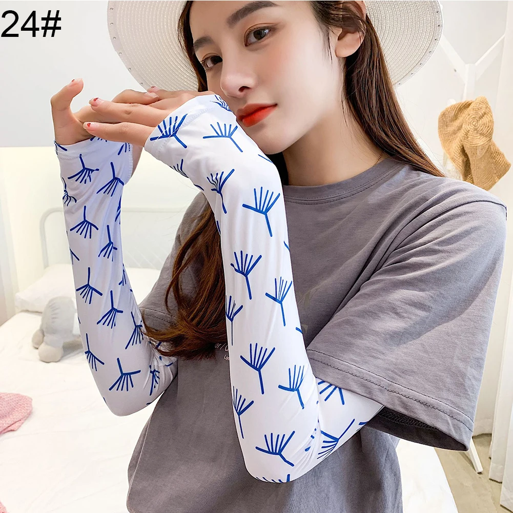 

2Pcs Outdoor Climbing Cycling Sun UV Protection Fingerless Arm Sleeves Cover