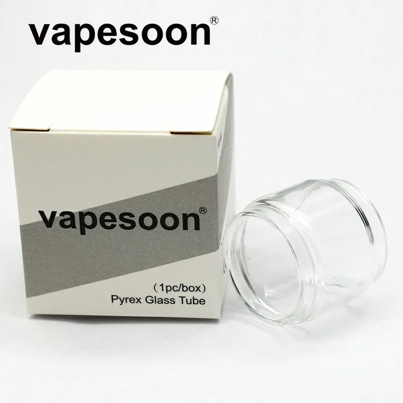 

vapesoon Replacement Glass Tube for SKRR-S Tank 8ml 5ml Atomizer / Vaporesso Luxe S TC Kit 220W
