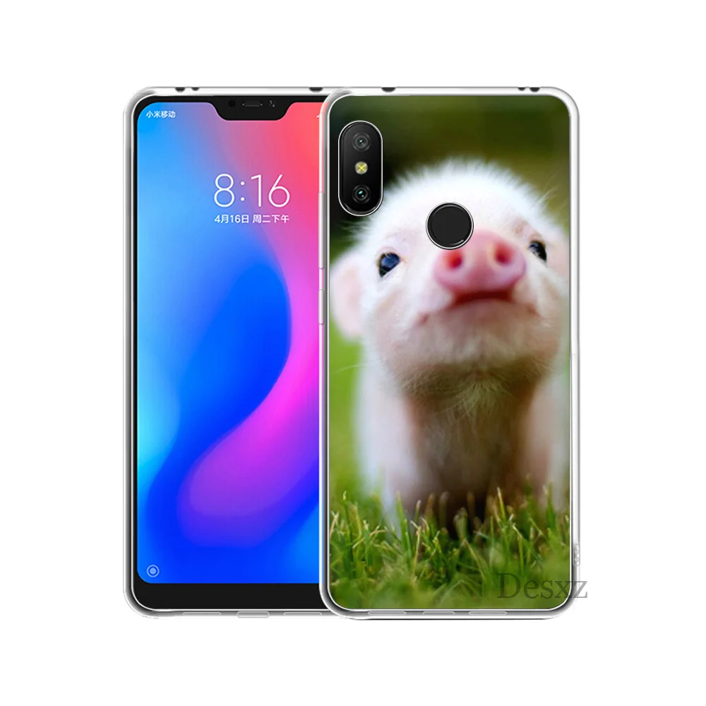 Чехол смешной с изображением поросенка для Xiaomi Redmi mi 8 SE Примечание 5 5A 6 6X Pro X 2S A2 Lite
