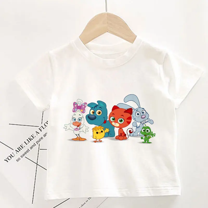 

New Arrival 2021 Summer Girls T Shirt Tops Baby Girl Clothes Kids Pet Collection Children Blouse T-shirt Tees Short Sleeve Cute