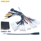 FEELDO автомобильный 16pin аудио жгут проводов Canbus коробка для Toyota Camry RAV4 Highlander Wildlander стерео Монтажный провод # HQ1885