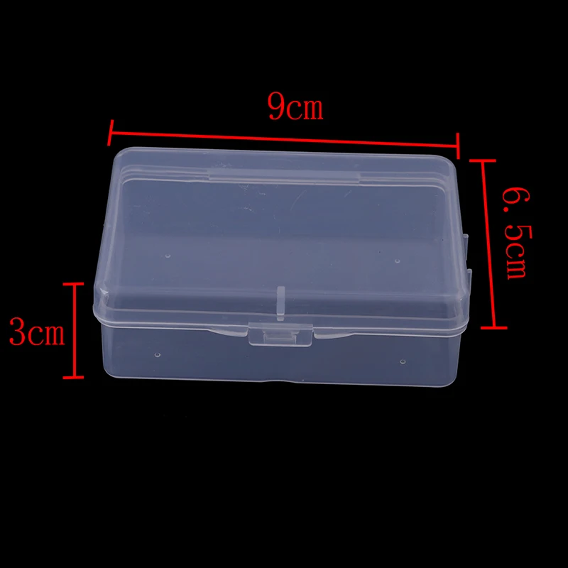 

Hot! Multipurpose Transparent Plastic Storage Box Clear Square Box 9cm*6.5cm*3cm