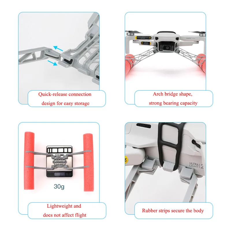 

1PCS 3D Printed Materials Buoyancy Stick Mini Water Float Heightened Tripod Fixed Bracket for DJI Mavic RC UAV Modification Part