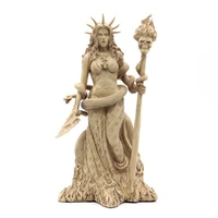 home decoration craft resin angel characters cabinet sculpture goddess hecate greek protection ornaments snake witch meditation
